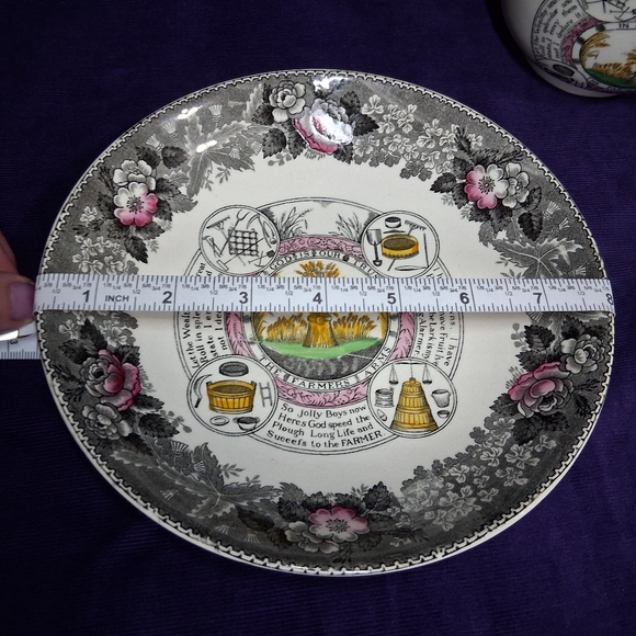 Antique Adams Of England Breakfast Cup Mug And Saucer Warranted Staffordshire - Picture 15 of 16